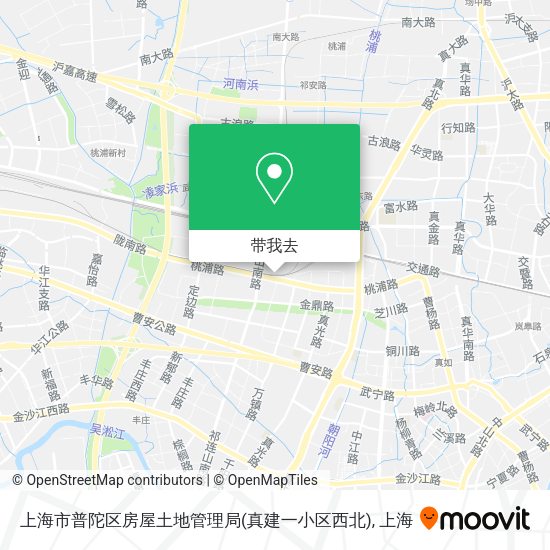上海市普陀区房屋土地管理局(真建一小区西北)地图