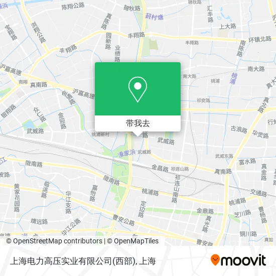 上海电力高压实业有限公司(西部)地图