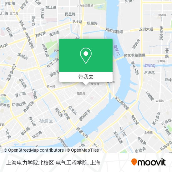 上海电力学院北校区-电气工程学院地图