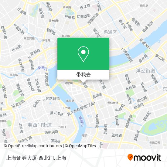 上海证券大厦-西北门地图