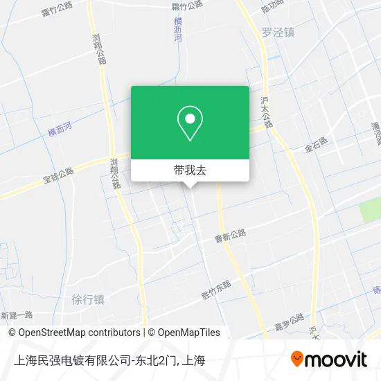 上海民强电镀有限公司-东北2门地图