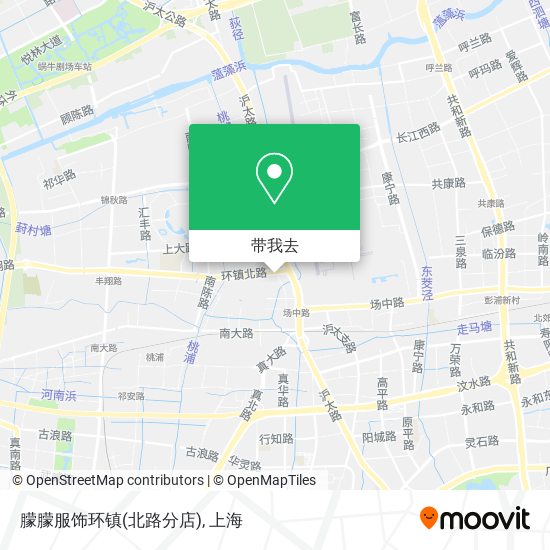 朦朦服饰环镇(北路分店)地图
