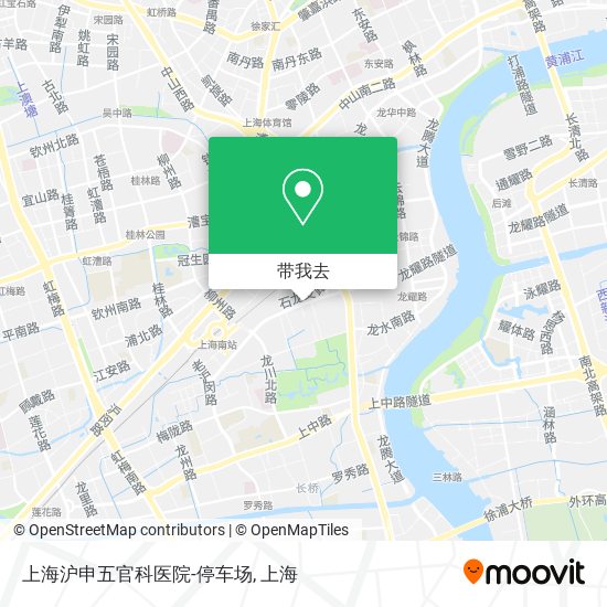 上海沪申五官科医院-停车场地图