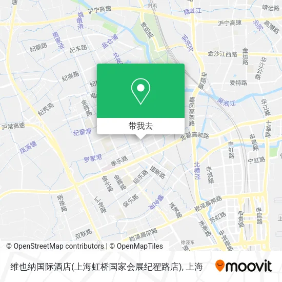 维也纳国际酒店(上海虹桥国家会展纪翟路店)地图