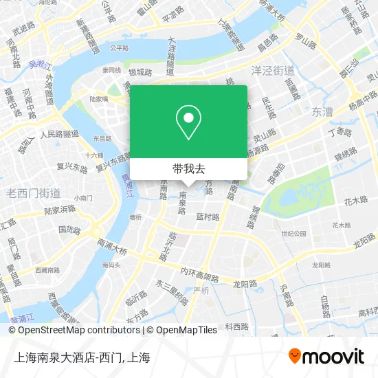 上海南泉大酒店-西门地图