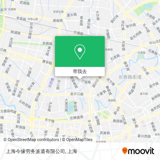 上海今缘劳务派遣有限公司地图