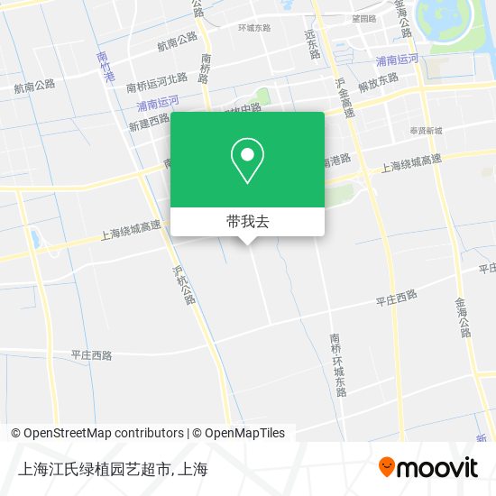 上海江氏绿植园艺超市地图