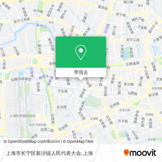 上海市长宁区新泾镇人民代表大会地图