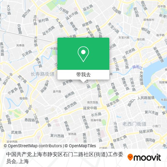 中国共产党上海市静安区石门二路社区(街道)工作委员会地图