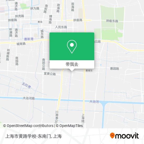 上海市黄路学校-东南门地图