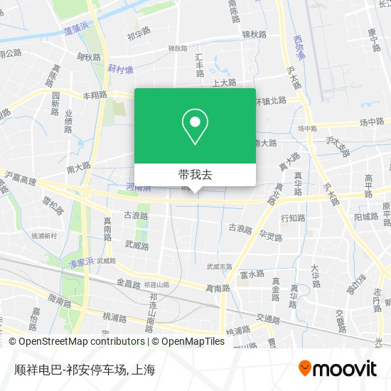 顺祥电巴-祁安停车场地图
