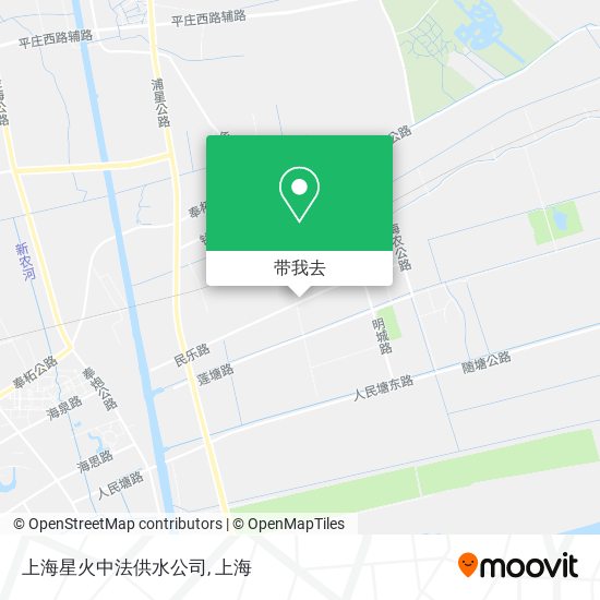 上海星火中法供水公司地图