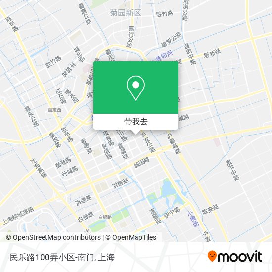民乐路100弄小区-南门地图