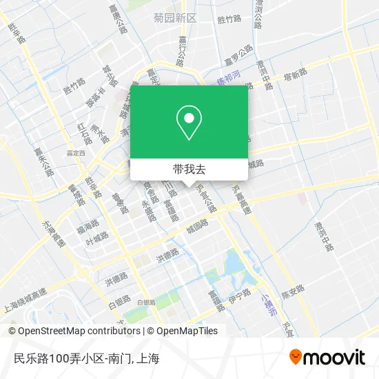 民乐路100弄小区-南门地图