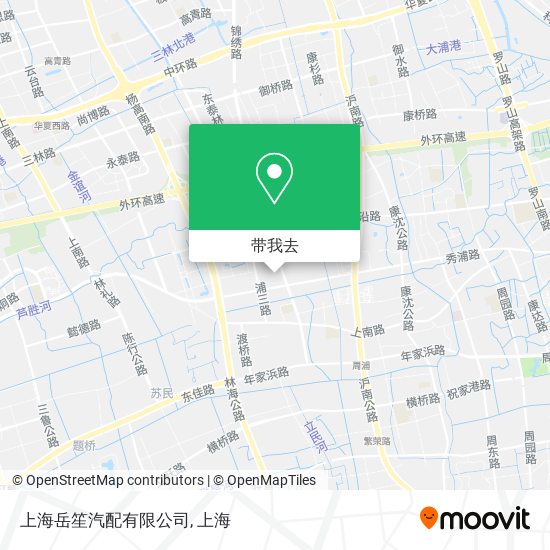 上海岳笙汽配有限公司地图