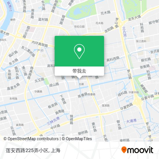 莲安西路225弄小区地图