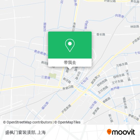 盛枫门窗装潢部地图