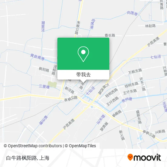 白牛路枫阳路地图