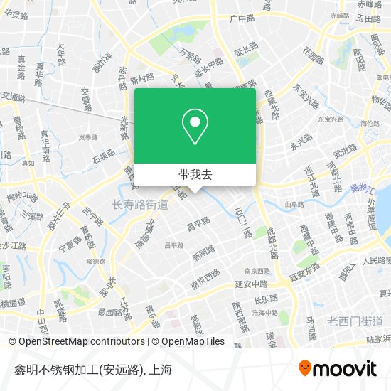 鑫明不锈钢加工(安远路)地图