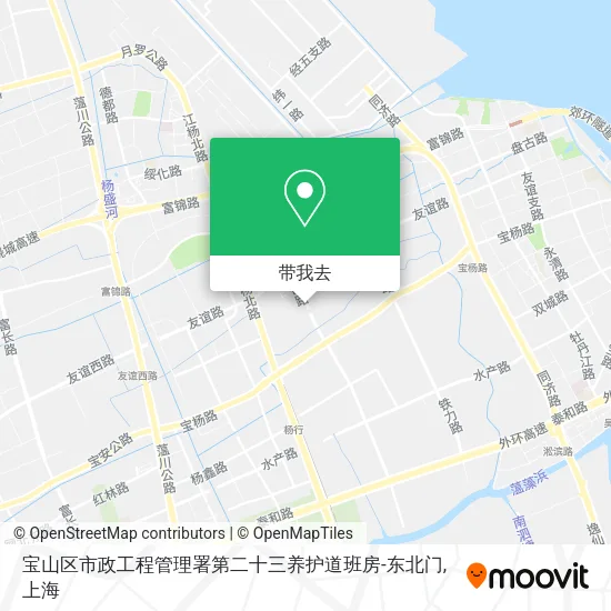 宝山区市政工程管理署第二十三养护道班房-东北门地图