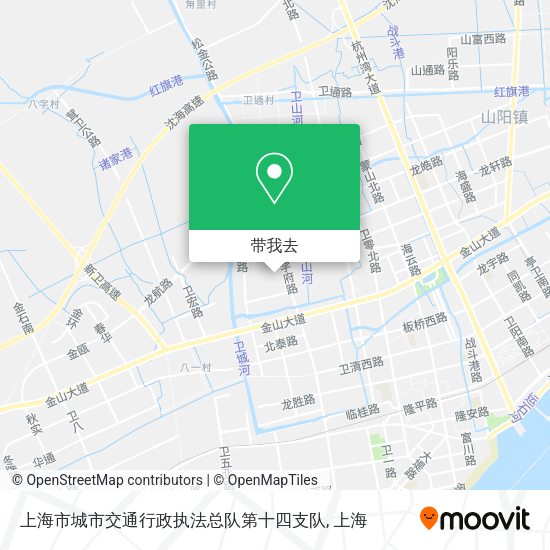 上海市城市交通行政执法总队第十四支队地图