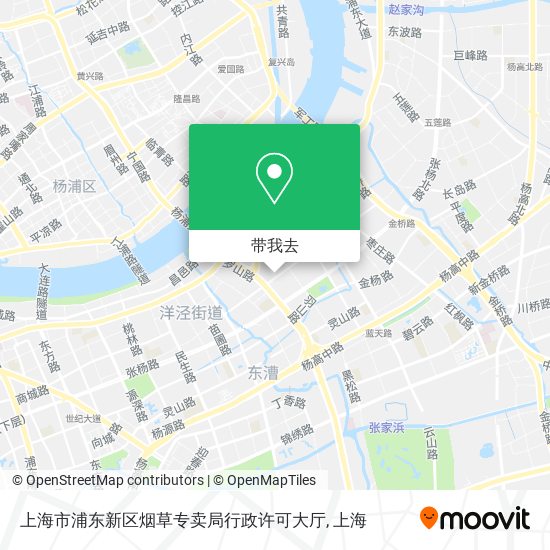 上海市浦东新区烟草专卖局行政许可大厅地图