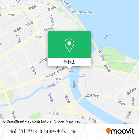 上海市宝山区社会组织服务中心地图