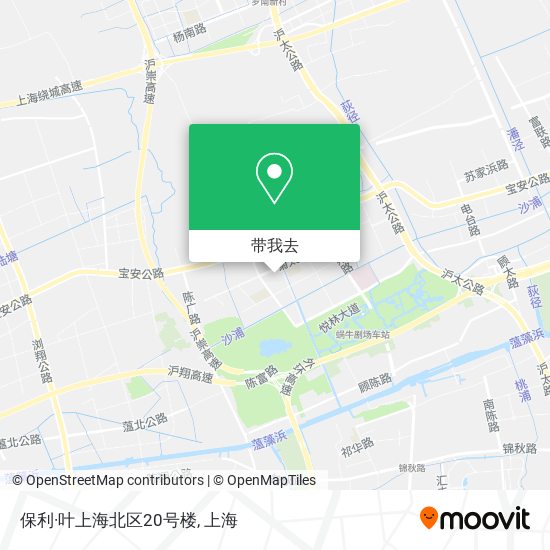 保利·叶上海北区20号楼地图