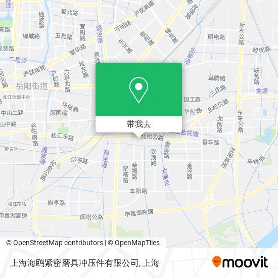 上海海鸥紧密磨具冲压件有限公司地图