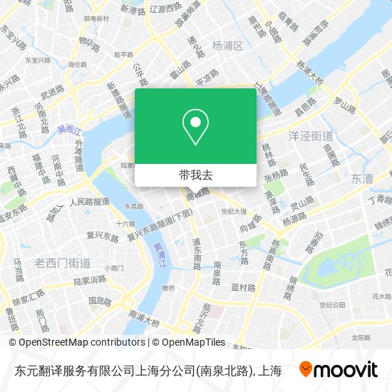 东元翻译服务有限公司上海分公司(南泉北路)地图