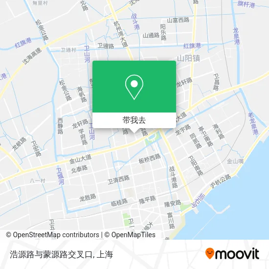 浩源路与蒙源路交叉口地图