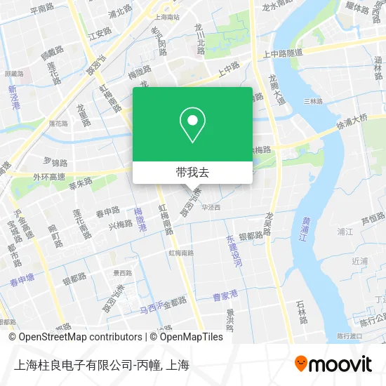 上海柱良电子有限公司-丙幢地图