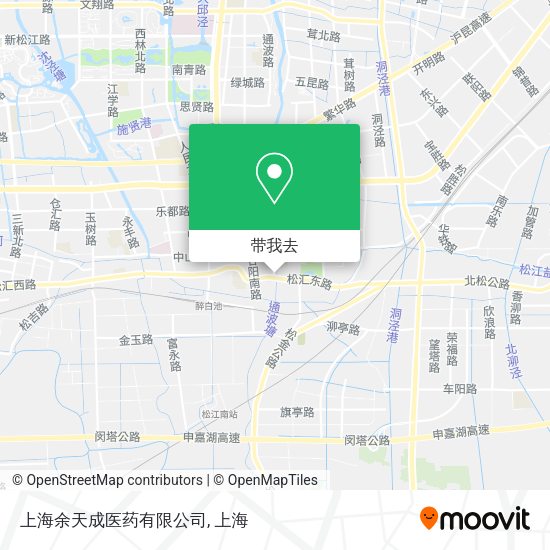 上海余天成医药有限公司地图