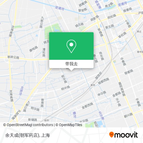 余天成(朝军药店)地图