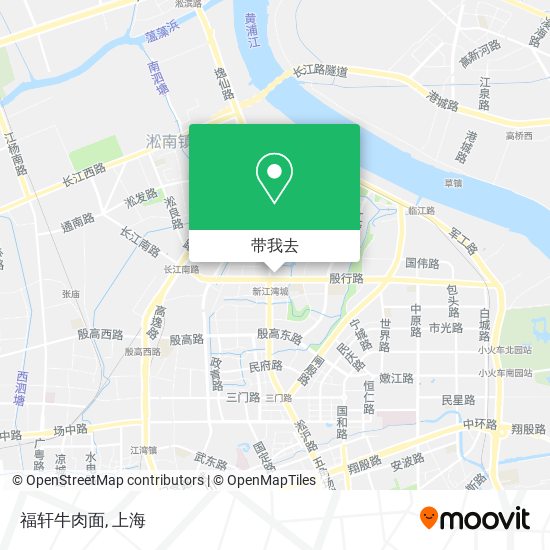 福轩牛肉面地图