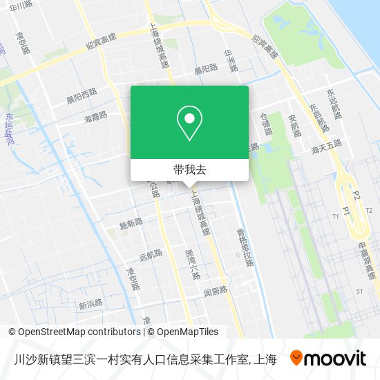 川沙新镇望三滨一村实有人口信息采集工作室地图