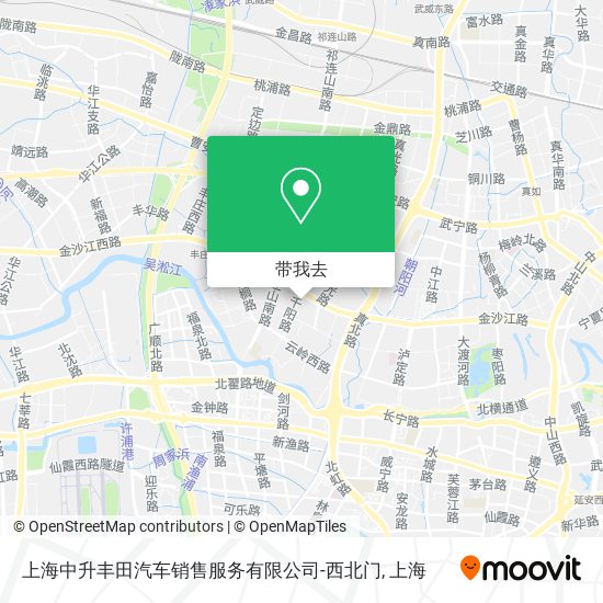 上海中升丰田汽车销售服务有限公司-西北门地图
