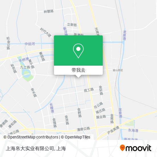上海帛大实业有限公司地图