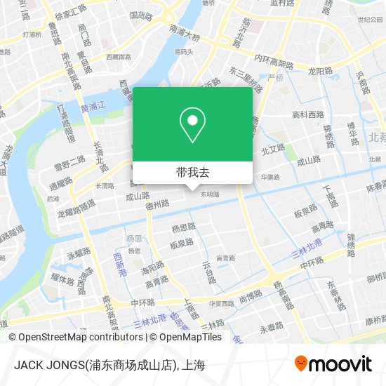 JACK JONGS(浦东商场成山店)地图