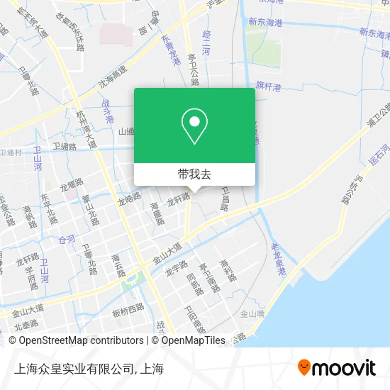 上海众皇实业有限公司地图