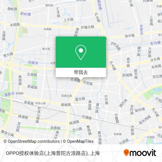 OPPO授权体验店(上海普陀古浪路店)地图