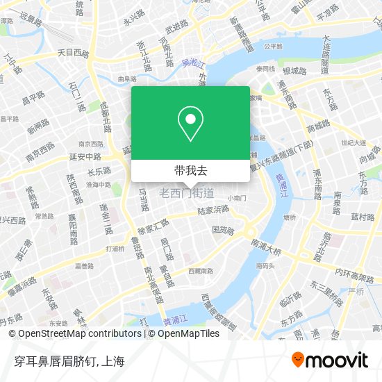 穿耳鼻唇眉脐钉地图