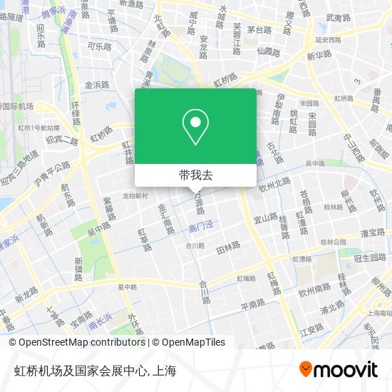 虹桥机场及国家会展中心地图