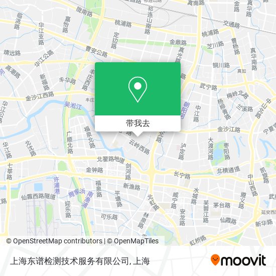 上海东谱检测技术服务有限公司地图