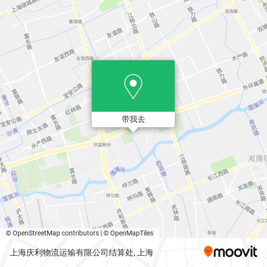 上海庆利物流运输有限公司结算处地图