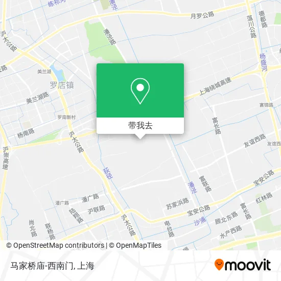 马家桥庙-西南门地图