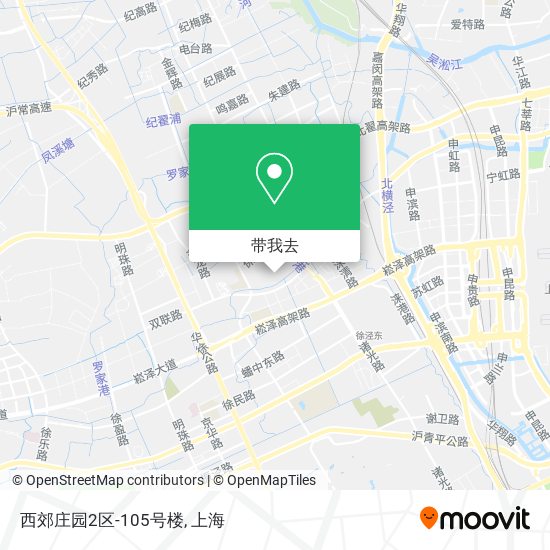 西郊庄园2区-105号楼地图