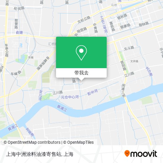 上海中洲涂料油漆寄售站地图