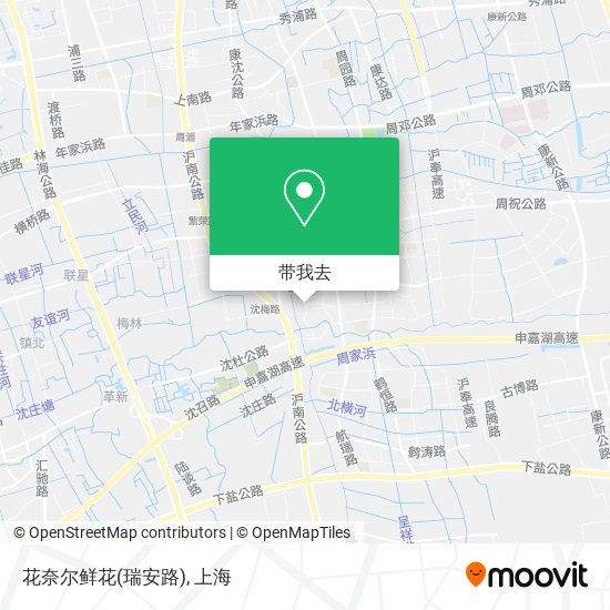 花奈尔鲜花(瑞安路)地图