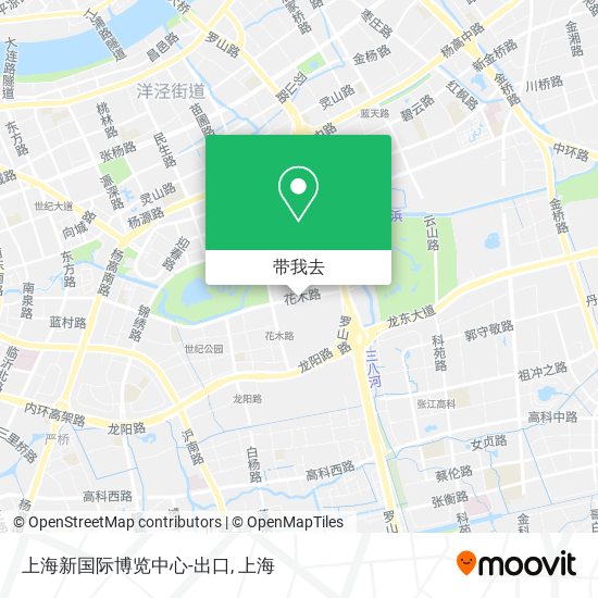 上海新国际博览中心-出口地图
